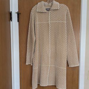 Cyrus camel and ivory coat, L, never worn